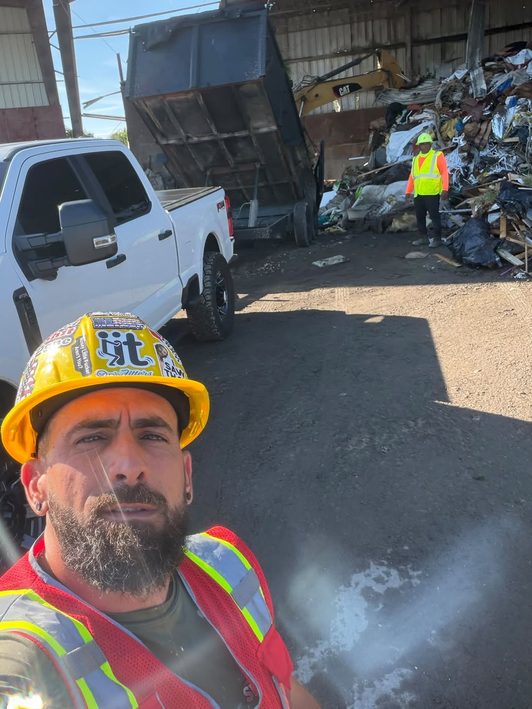 Swagert team member at a junk removal and hauling job